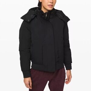 Lululemon Winter Warrior Bomber Jacket, Black, Sz 14